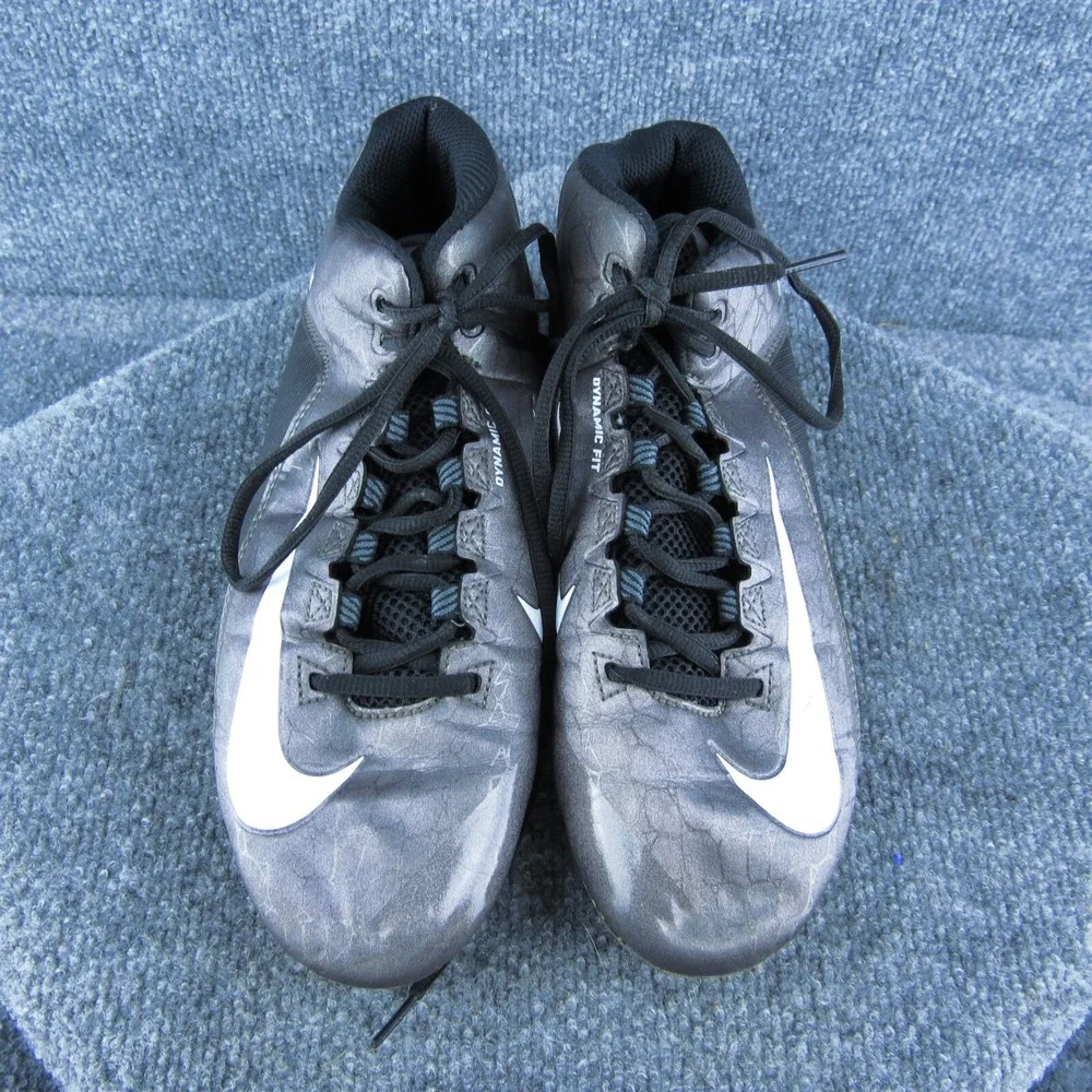 Nike Alpha Men Football Cleats Shoes‎ Black Synthetic Lace Up Size 8 Medium_3